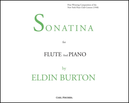 Carl Fischer - Sonatina - Burton - Flute/Piano - Book