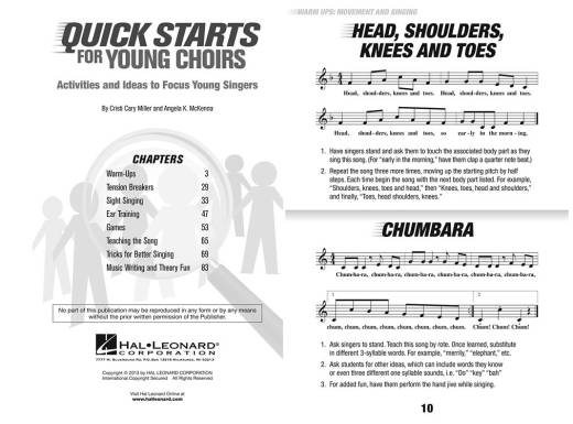 Quick Starts for Young Choirs - Miller/McKenna - Teacher Resource Book