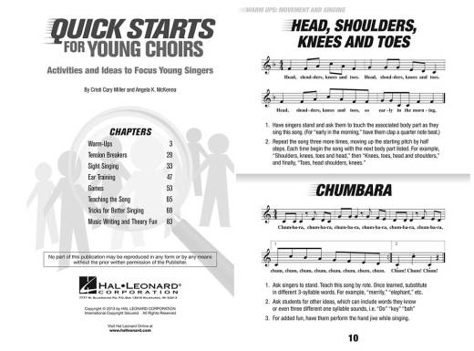 Quick Starts for Young Choirs - Miller/McKenna - Livre de ressources pour les enseignants