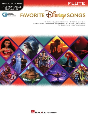 Hal Leonard - Favorite Disney Songs: Instrumental Play-Along for Flute - Book/Audio Online