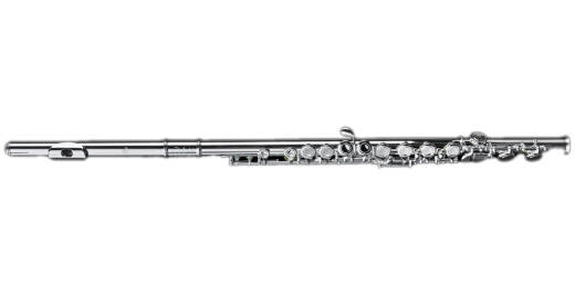 Di Zhao Flutes - DZ 301CEF Sterling Silver Flute with C-Foot, Offset G, Split-E Mechanism, Open Hole