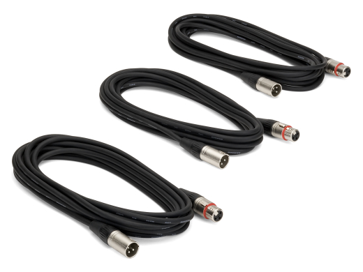 MC18 Microphone Cable - 18\' (3 Pack)