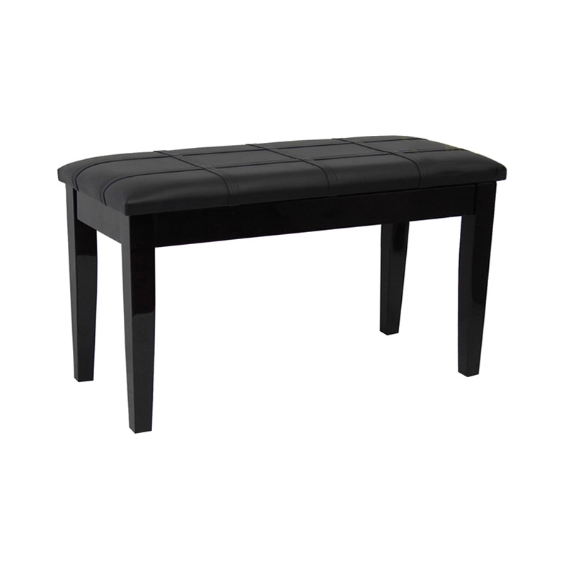 ACE 60 1C PE Fixed Height Piano Bench - Polished Ebony