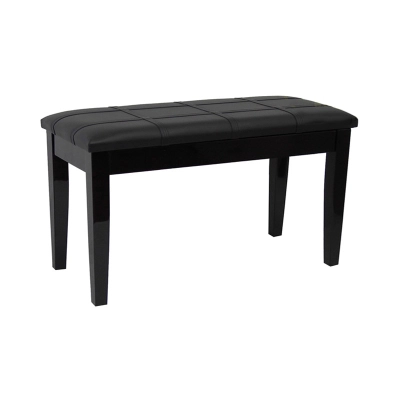 Bench World - ACE 60 1C PE Fixed Height Piano Bench - Polished Ebony