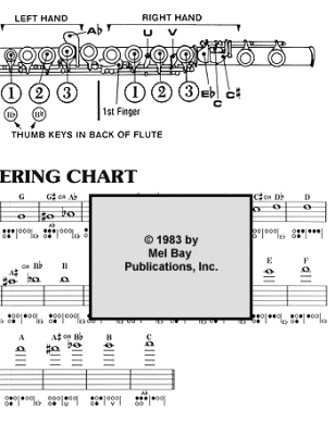 Flute Fingering Chart - Bay - Flute - Sheet