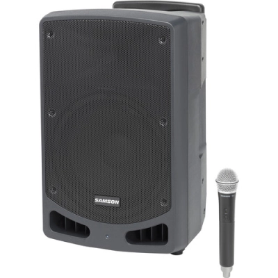 12 Inch 300 Watt Battery Powered Speaker with Wireless Microphone and Bluetooth