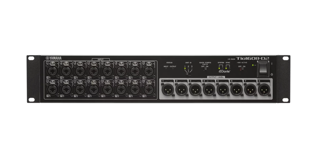 Tio1608-D2 I/O Rack High Definition Dante Stagebox