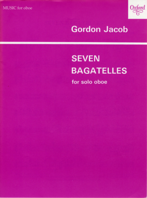 Oxford University Press - Seven Bagatelles - Jacob - Solo Oboe - Book