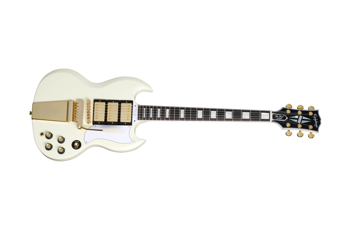 1963 Les Paul SG Custom with Maestro Vibrola with Case - Classic White