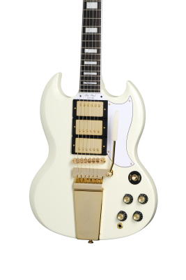 1963 Les Paul SG Custom with Maestro Vibrola with Case - Classic White