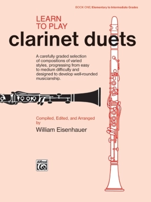 Learn to Play Clarinet Duets - Eisenhauer - Clarinet Duet - Book