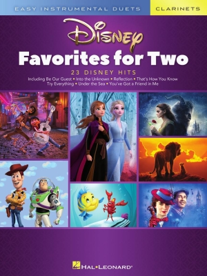 Hal Leonard - Disney Favorites for Two: Easy Instrumental Duets (dition pour la clarinette) Duo de clarinettes Livre