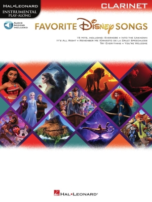 Hal Leonard - Favorite Disney Songs: Instrumental Play-Along - Clarinet - Book/Audio Online