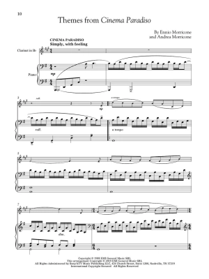 Movie Themes for Classical Players - Clarinet/Piano - Book/Audio Online