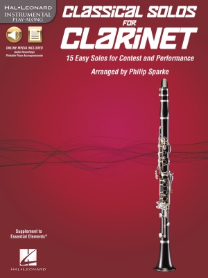 Hal Leonard - Classical Solos for Clarinet : Instrumental Play-Along Sparke Clarinette Livre avec fichiers en ligne