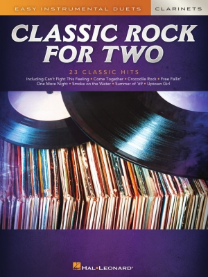 Hal Leonard - Classic Rock for Two Clarinets: Easy Instrumental Duets - Clarinet Duet - Book