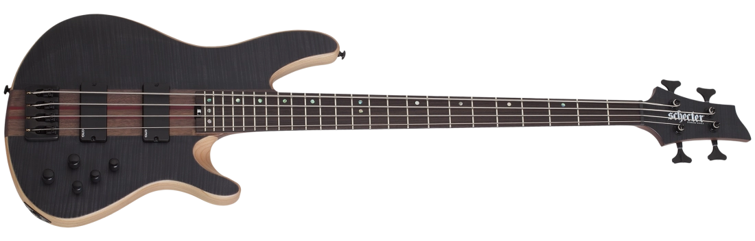 Charles Berthoud CB-4 Electric Bass - See Thru Black Satin