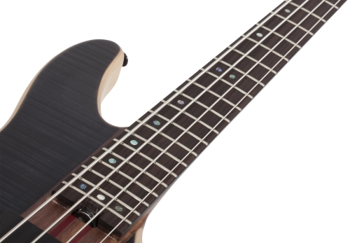 Charles Berthoud CB-4 Electric Bass - See Thru Black Satin
