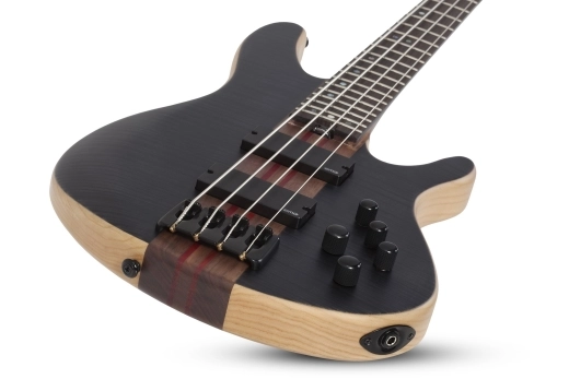 Charles Berthoud CB-4 Electric Bass - See Thru Black Satin