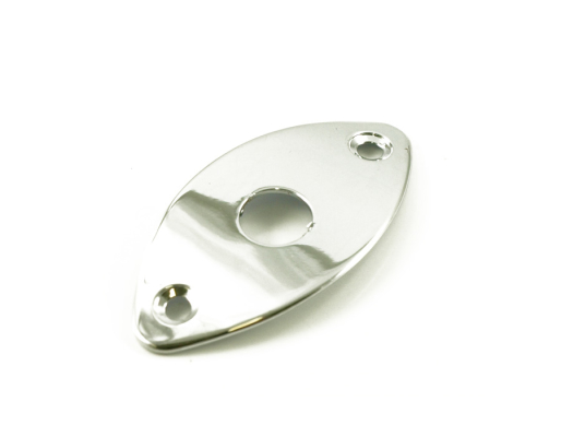 WD Music - Football Jack Plate for Import Instruments - Chrome