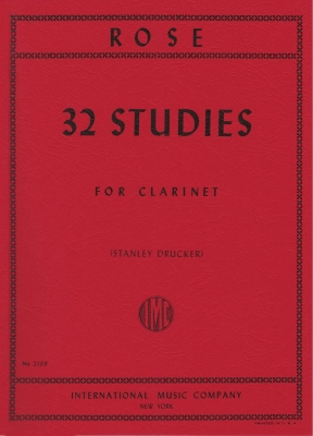 International Music Company - 32 Studies - Rose/Drucker - Clarinet - Book