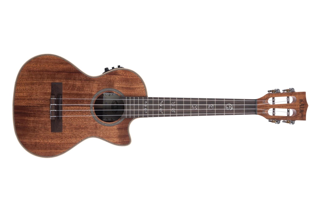 Solid Acacia Tenor Ukulele with Cutaway & EQ