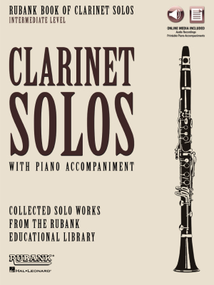 Rubank Book of Clarinet Solos, Intermediate Level - Clarinet/Piano - Book/Media Online