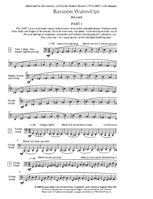 Bassoon Warm-ups (Second Edition) - Weait - Bassoon - Book