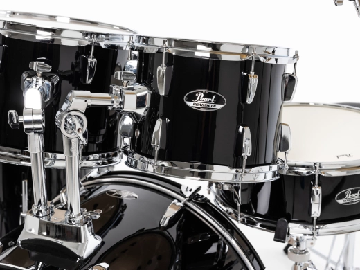 Roadshow 5-Piece Drum Kit (22,10,12,16,SD) with Hardware and Cymbals - Jet Black