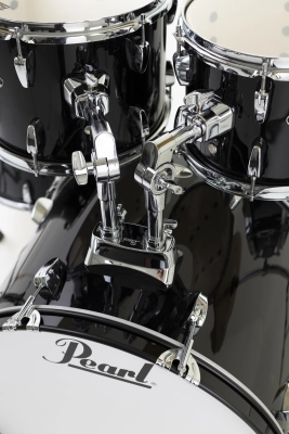 Roadshow 5-Piece Drum Kit (22,10,12,16,SD) with Hardware and Cymbals - Jet Black