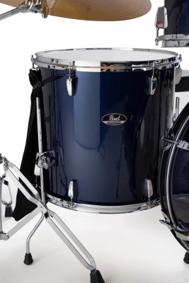 Roadshow 5-Piece Drum Kit (22,10,12,16,SD) with Hardware and Cymbals - Royal Blue