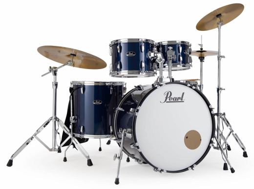 Roadshow 5-Piece Drum Kit (22,10,12,16,SD) with Hardware and Cymbals - Royal Blue