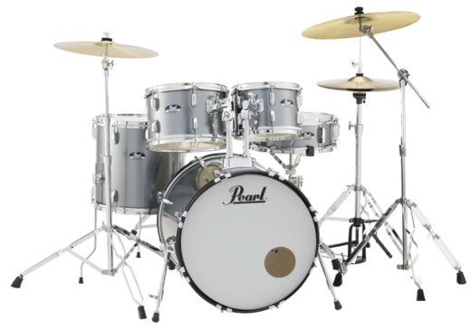 Pearl - Roadshow 5-Piece Drum Kit (22,10,12,16,SD) with Hardware and Cymbals - Grindstone