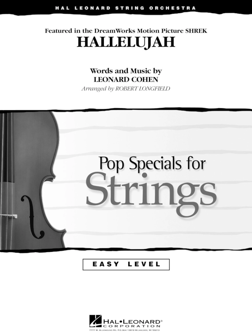 Hallelujah - Cohen/Longfield - String Orchestra - Gr. 2