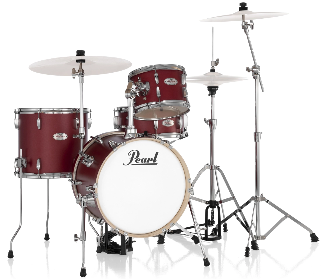 Midtown 4-Piece Drum Kit (16,10,13,SD) with Hardware - Matte Red