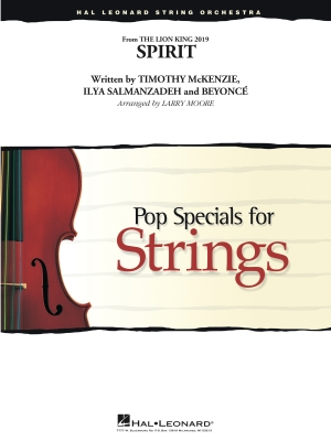 Hal Leonard - Spirit (from The Lion King2019) Moore Orchestre  cordes Niveau3