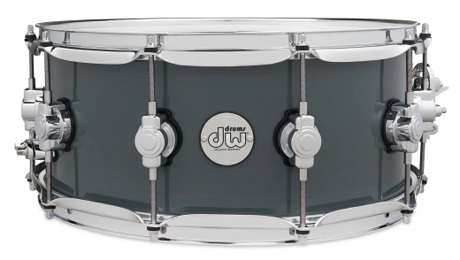 Drum Workshop - Design Series Maple 6x14 Snare Drum - Steel Gray Gloss Lacquer