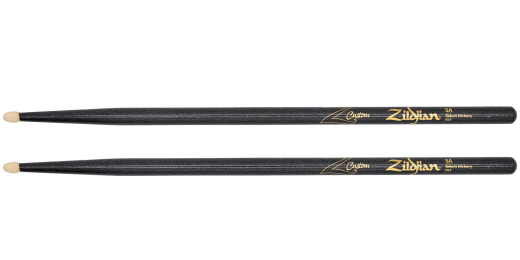 Limited Edition Z Custom Drumsticks Collection, 5A, Black Chroma - Wood Tip