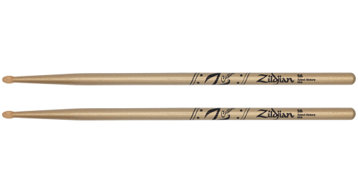 Limited Edition Z Custom Drumsticks Collection, 5A, Gold Chroma - Wood Tip