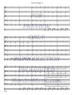 Carol Of The Bells - Traditional/Hopkins - String Orchestra - Gr. 3