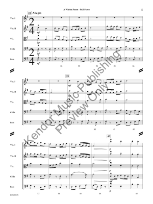 A Winter Poem - Eveland - String Orchestra - Gr. 3
