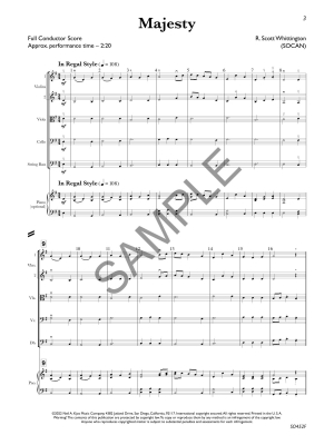 Majesty - Whittington - String Orchestra - Gr. 1.5
