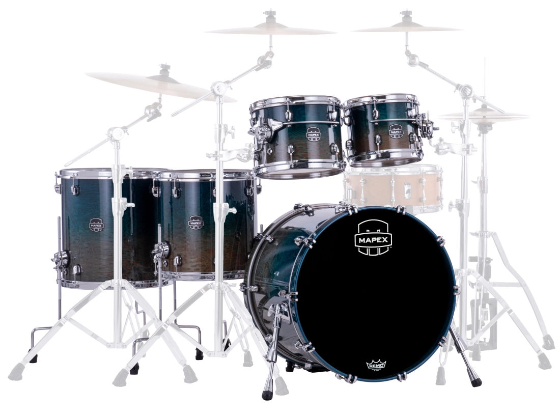 Saturn Evolution 5-Piece Shell Pack (22,10,12,14,16) - Aegean Fade