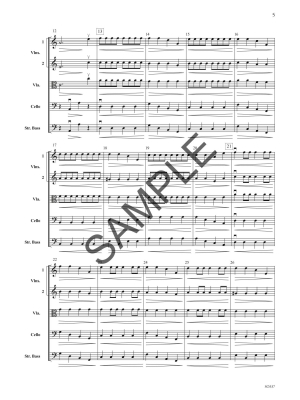 Sinfonia in A Minor - Telemann/Mathews - String Orchestra - Gr. 2