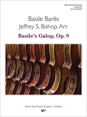 Kjos Music - Basiles Galop, Op. 9 - Bares/Bishop - String Orchestra - Gr. 2.5