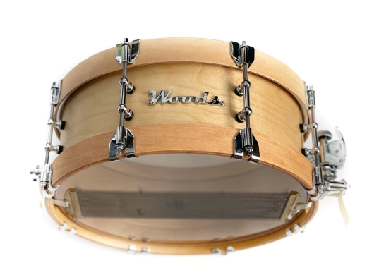 Woods Custom Drums - Birch 5.5x14 Snare Drum with Wood Hoop