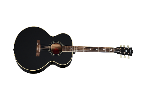 J-180 LS Acoustic/Electric Guitar with Case - Ebony