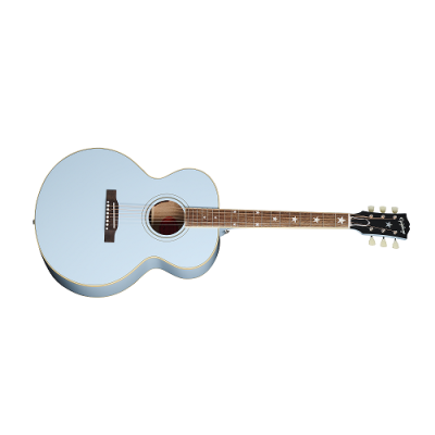 Epiphone - J-180 LS Acoustic/Electric Guitar with Case - Frost Blue