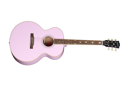 J-180 LS Acoustic/Electric Guitar with Case - Pink