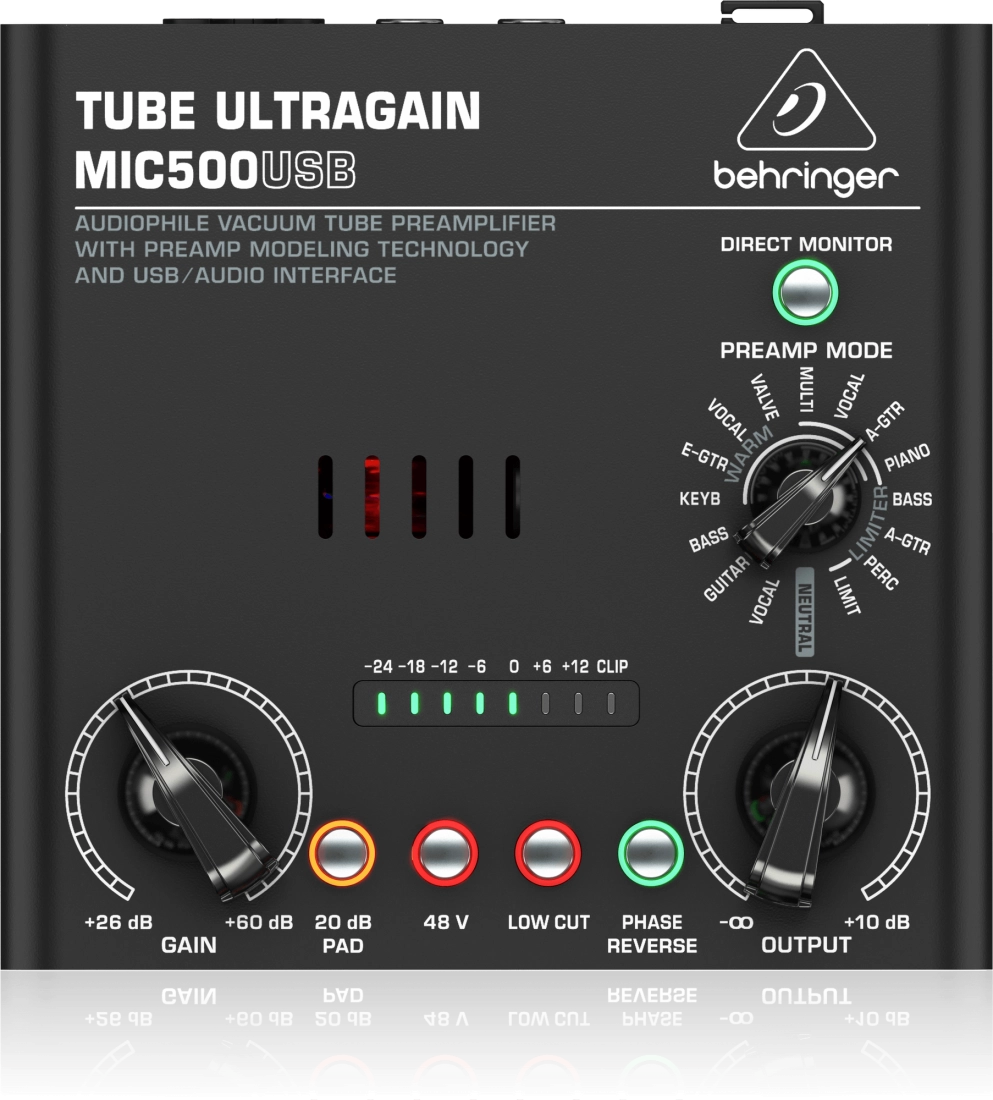 MIC500USB Audiophile Vacuum Tube Preamplifier Interface